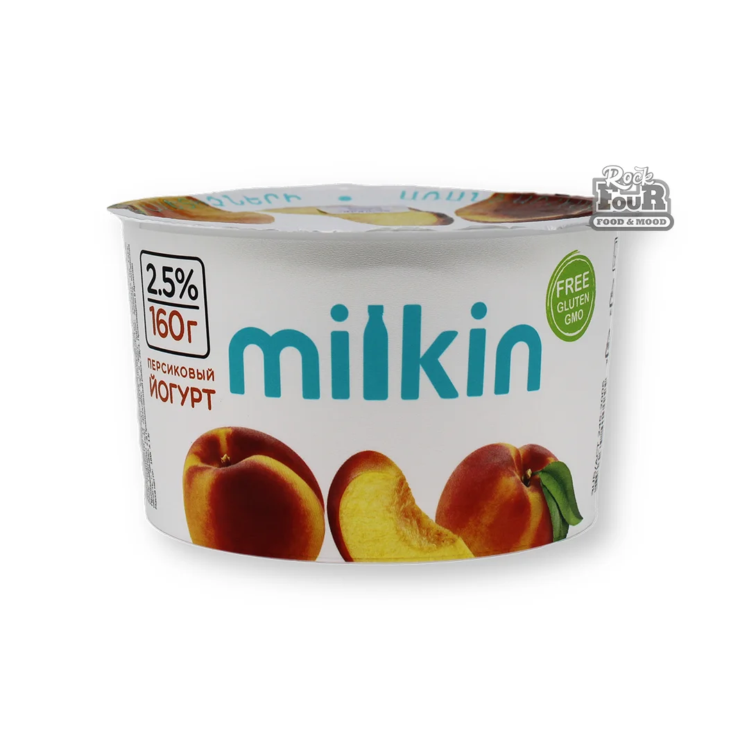 Yogurt "Milkin" peach 2.5% 160g